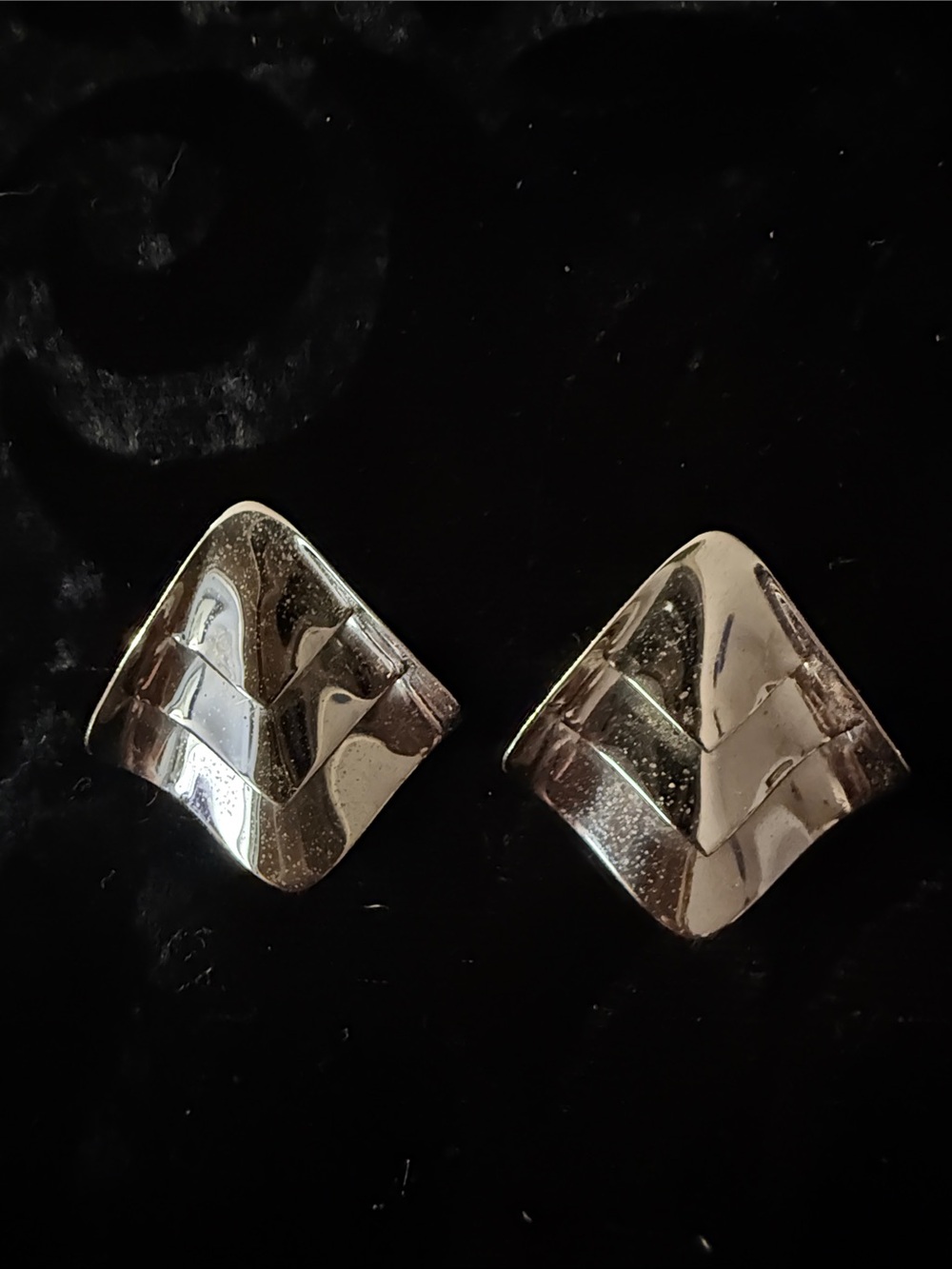 Silver Geometric Post Earrings - Women Accessories